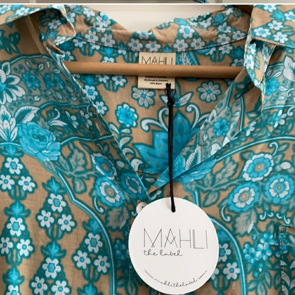 MALI THE LABEL  L-XL fine Rayon Boho - Picture 3 of 4
